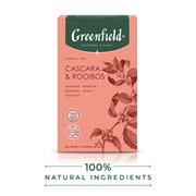 Чай GREENFIELD Natural Tisane "Cascara & Rooibos" травяной, 20 пирамидок по 1,8 г, 1756-08