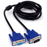 Кабель удлинитель Cablexpert vga pro, 1.8м, 15m/15f, экран, ферритовые кольца, пакет