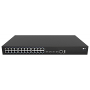 Коммутатор Fplus FCS-2328TX-P, 24 порта 10/100/1000BASE-T RJ45 POE+ (до 400Вт), 4 порта 10GE SFP+, 2 блока питания AC 220В, высота 1RU