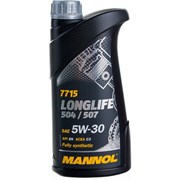 Синтетическое моторное масло MANNOL LONGLIFE 504/507 5W-30