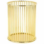 Органайзер-стаканчик для косметики и мелочей MONTE VITA (МОНТЕ ВИТА), металлический, 100х80 мм, золото, 272484