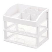 Органайзер для хранения косметики, канцтоваров, мелочей ДВА УРОВНЯ, 20х17х23,5 см, DASWERK (ДАСВЕРК), 608478