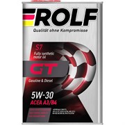 Синтетическое моторное масло Rolf GT SAE 5W-30, ACEA A3/B4