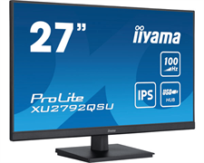 Монитор LCD 27'' 16:9 2560х1440(WQHD) IPS, 100 Hz, 250 cd/m2, H178°/V178°, 1300:1, 80M:1, 16.7M, 0,4 ms, HDMI, DP, USB-Hub, Tilt, Speakers, 3Y, Black