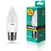 Светодиодная лампа Camelion LED8-C35/830/E27