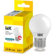 Лампа IEK LED ALFA G45 шар 8Вт 230В 3000К E14