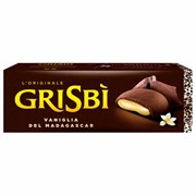 Печенье песочное GRISBI "Vaniglia" с тёмным шоколадом и ванильным кремом 135 г, ИТАЛИЯ, 21204