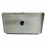 Лопата снеговая трехбортная 46х35 см, ЛА-3б алюминий 1,5 мм, планка металлическая на клепках, БЕЗ ЧЕРЕНКА, ГРАНДМАСТЕР, 700344