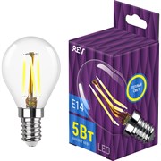 Светодиодная лампа REV PREMIUM FILAMENT LED G45 E14 5Вт, 2700K