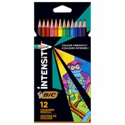 Карандаши цветные BIC "Intensity", 12 цветов, трехгранные, 9505272