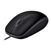 Мышь Logitech B110 Silent (B110s) Black (черная, бесшумная, оптическая, 3 кнопки, 1000dpi, USB, 1.8м) (M/N: M-U0051)