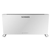 Обогреватель-конвектор SONNEN ONYX-2000.1, 2000 Вт, Х-образный нагревательный элемент, белый, сделано в России, 457630