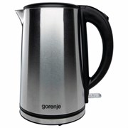 Чайник GORENJE K15DWS, 1,5 л, 2200 Вт, закрытый нагревательный элемент, металл, 740214