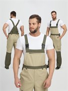 Полукомбинезон Челси CH (тк.Канвас,270), хаки/бежевый