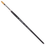 Кисть художественная профессиональная BRAUBERG ART CLASSIC, синтетика мягкая под колонок, плоская, № 6, короткая ручка, 200698