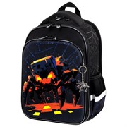 Ранец BRAUBERG QUADRO, 3 отделения, с брелком, Fire spider, 37х28х18 см, 273106