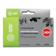 Картридж струйный CACTUS (CS-PGI2400XLВК) для CANON iB4040/MB5040/MB5340, черный, CS-PGI2400XLBK