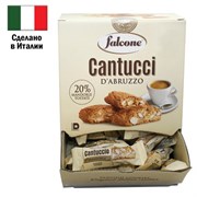 Печенье в индивидуальной упаковке FALCONE "Cantucci" с миндалем, 125 штук по 8 г, 1 кг, ИТАЛИЯ, MC-00014394