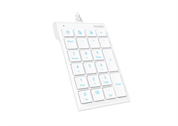 Клавиатура проводная Dareu LK22 White (белый), цифровой блок (Numpad)