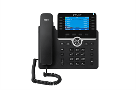 IP-телефон Flat-Phone B10: 20 SIP-аккаунтов, 2 порта 10/100/1000BASE-T (RJ-45), ЖК-дисплей, PoE