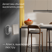 Умное реле YNDX-00538, двухканальное, Zigbee, работает с Алисой