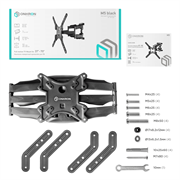ONKRON кронштейн для телевизора 37"-70" наклонно-поворотный, чёрный M5