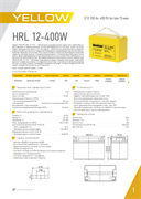 АКБ YELLOW BATTERY HRL 12-400W