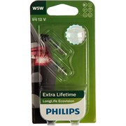 Автолампа Philips W5W W2.1*9.5d LONG LIFE ECO VISION 12V /1/10