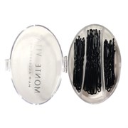 Шпильки для волос НАБОР 60 шт., 4,5 см, 5 см, 6 см, в кейсе, чёрный, MONTE VITA (МОНТЕ ВИТА), 457104