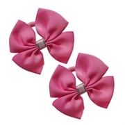 Резинки для волос НАБОР 2 шт., 8х3,5 см, с бантиком АССОРТИ, MONTE VITA (МОНТЕ ВИТА), 457109