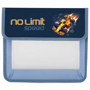 Папка для тетрадей ЮНЛАНДИЯ А5, пластик, 2 отделения, клапан на липучке, "No limit", 273334