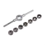 Набор плашек Wiederkraft М3 - 12, метрическая резьба