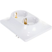 Двухместная розетка Systeme Electric Glossa