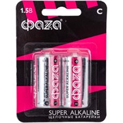 Алкалиновая батарейка ФАZА LR14 Super Alkaline BL-2