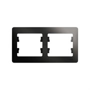 Горизонтальная двухпостовая рамка Systeme Electric GLOSSA