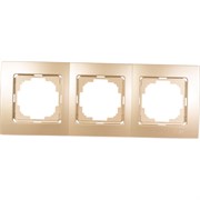 Трехместная рамка Nilson Touran metallic