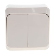 Двухклавишный выключатель Systeme Electric Этюд