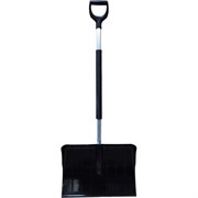 Снеговая лопата-скрепер LWI Богатырь поликарбонат 520x375мм черная