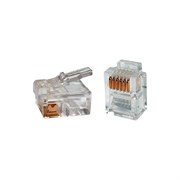 Разъем Hyperline PLUG-6P6C-P-C2-100