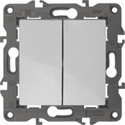 Двойной переключатель ЭРА 14-1106-01 Elegance