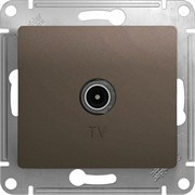 Проходная tv розетка Systeme Electric Glossa