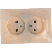 Двухместная розетка Generica РС12-2-ККм КВАРТА