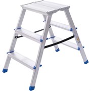 Двухсторонняя алюминиевая стремянка STAIRS AMP203