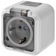 Одноместная розетка BYLECTRICA ПРАЛЕСКА АКВА