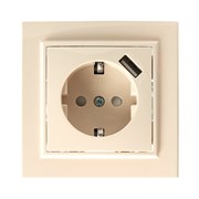 Одноместная розетка Stekker Эрна