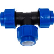 Компрессионный тройник для ПЭ труб Lammin Lm34014252525