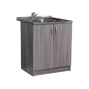 Тумба SANTREK 80*60 цвет дуб темный (2 дверцы) (ЛДСП)