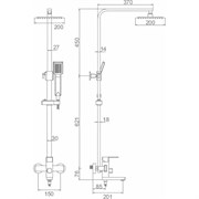 Душевая система Ledeme L72433