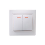 Двухклавишный выключатель Generica КВАРТА