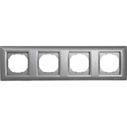 4-местная рамка Metronex Roma Silver